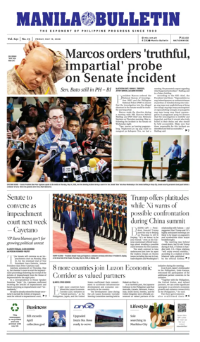 Cover of Manila Bulletin