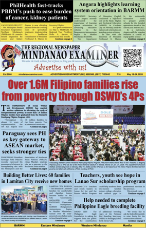 Cover of The Mindanao Examiner Regional Newspaper