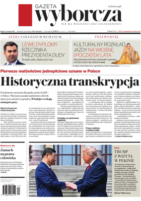Cover of Gazeta Wyborcza