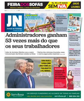 Cover of Jornal de Noticias