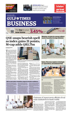Cover of Gulf Times Business
