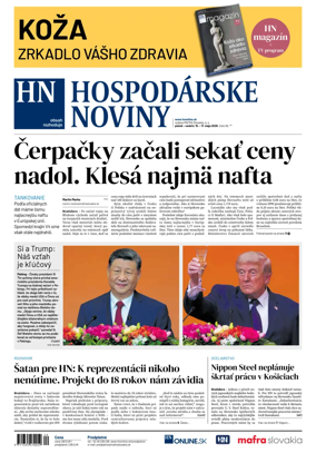 Cover of Hospodarske noviny