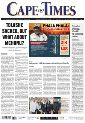 Cover of Cape Times