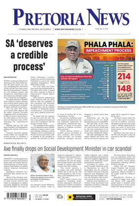 Cover of Pretoria News