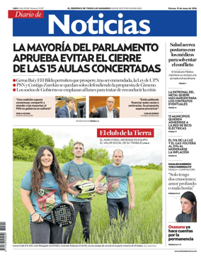Cover of Diario de Noticias (Spain)