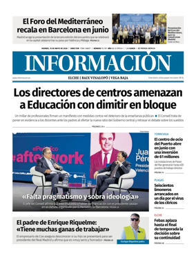 Cover of Diario Informacion (Elche y Vega Baja)