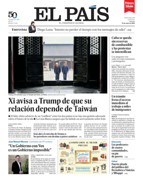 Cover of EL PAIS primera edicion