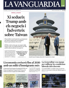 Cover of La Vanguardia (Catalonia - 1st edition)