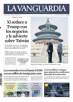 Cover of La Vanguardia