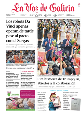 Cover of La Voz de Galicia (A Coruna)