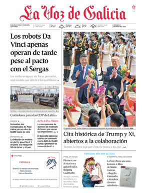 Cover of La Voz de Galicia (Deza)