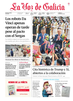 Cover of La Voz de Galicia (Ferrol)