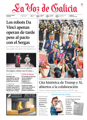 Cover of La Voz de Galicia (Ourense)