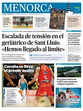 Cover of Menorca Diario Insular