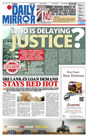 Cover of Daily Mirror (Sri Lanka)
