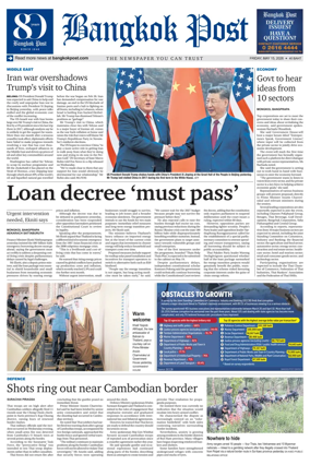 Cover of Bangkok Post