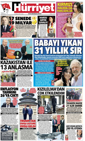 Cover of Hurriyet