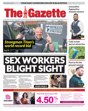 Cover of Blackpool Gazette