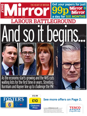 Cover of Daily Mirror