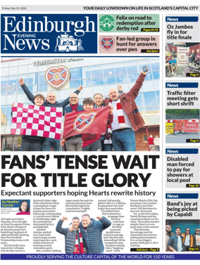 Cover of Edinburgh Evening News