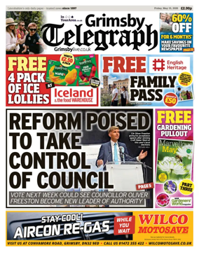 Cover of Grimsby Telegraph
