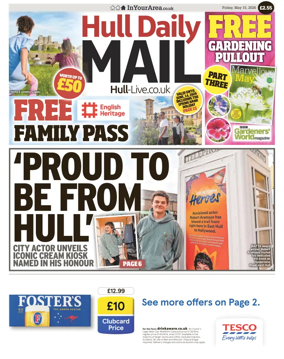 Cover of Hull Daily Mail