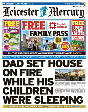 Cover of Leicester Mercury