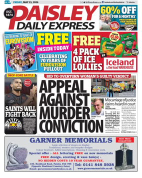 Cover of Paisley Daily Express