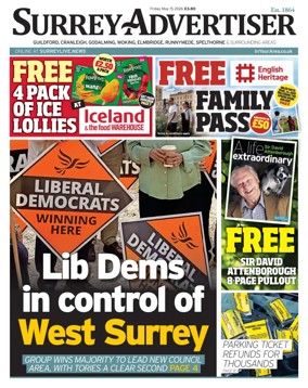 Cover of Surrey Advertiser