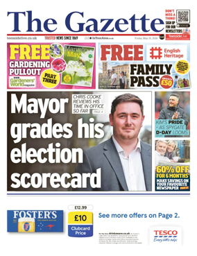 Cover of Teesside Evening Gazette