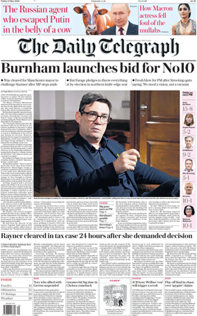 Cover of The Daily Telegraph