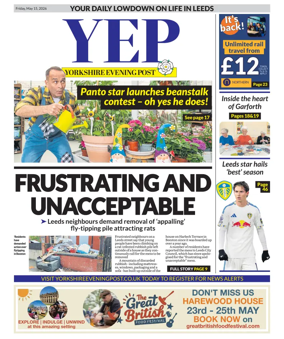 Cover of Yorkshire Evening Post