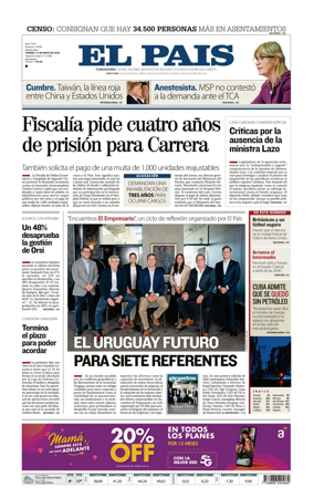 Cover of El Pais (Uruguay)