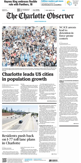 Cover of The Charlotte Observer