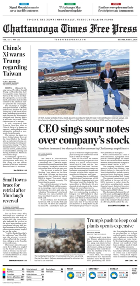 Cover of Chattanooga Times Free Press
