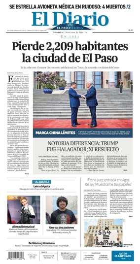 Cover of El Diario de El Paso