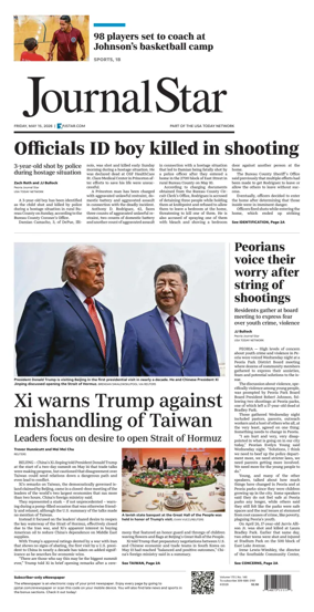 Cover of Journal Star (Peoria)