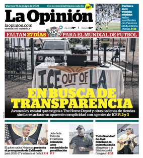 Cover of La Opinion
