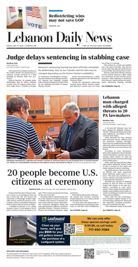 Cover of Lebanon Daily News