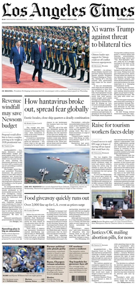 Cover of Los Angeles Times