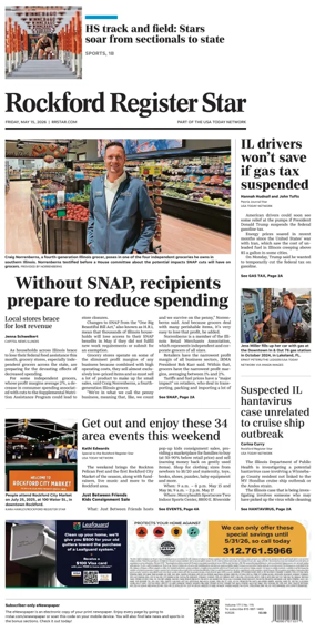 Cover of Rockford Register Star