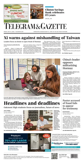 Cover of Telegram & Gazette