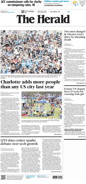 Cover of The Herald (Rock Hill)