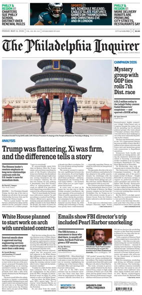 Cover of The Philadelphia Inquirer
