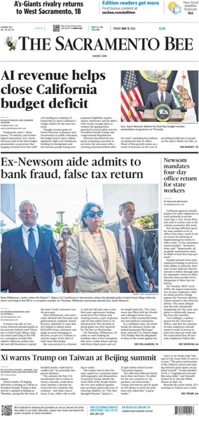 Cover of The Sacramento Bee