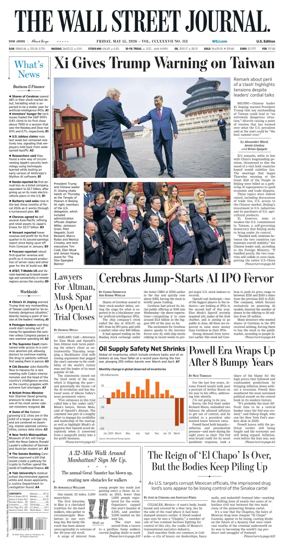 Cover of The Wall Street Journal