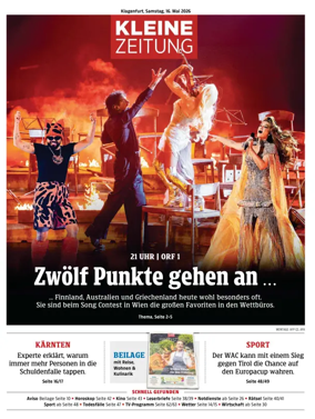 Cover of Kleine Zeitung Kaernten