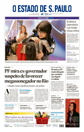 Cover of O Estado de S. Paulo
