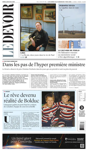 Cover of Le Devoir