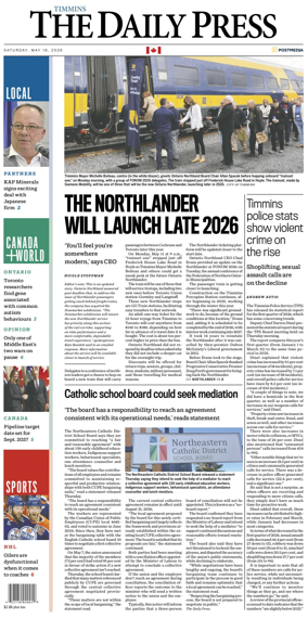 Cover of The Daily Press (Timmins)